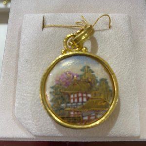 Elizabeth Locke Micro Mosaic Asian Pendant